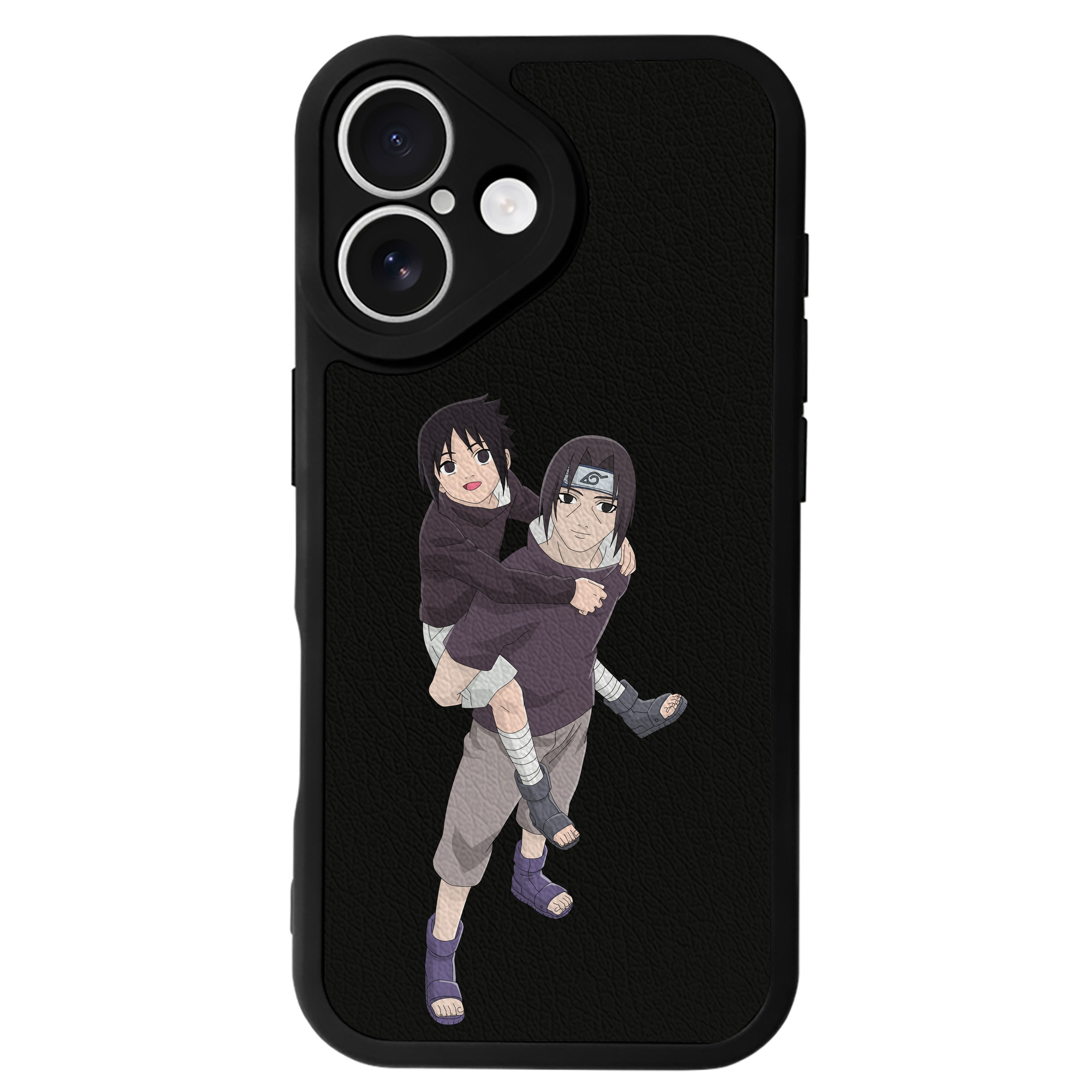 （画像用） NARUTO -ナルト- うちは イタチ Uchiha Itachi 【iPhone 16シリーズ対応】シリコンスマホケース（レザー調） 材質：シリコン